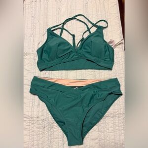 Cupshe Green Bikini Set